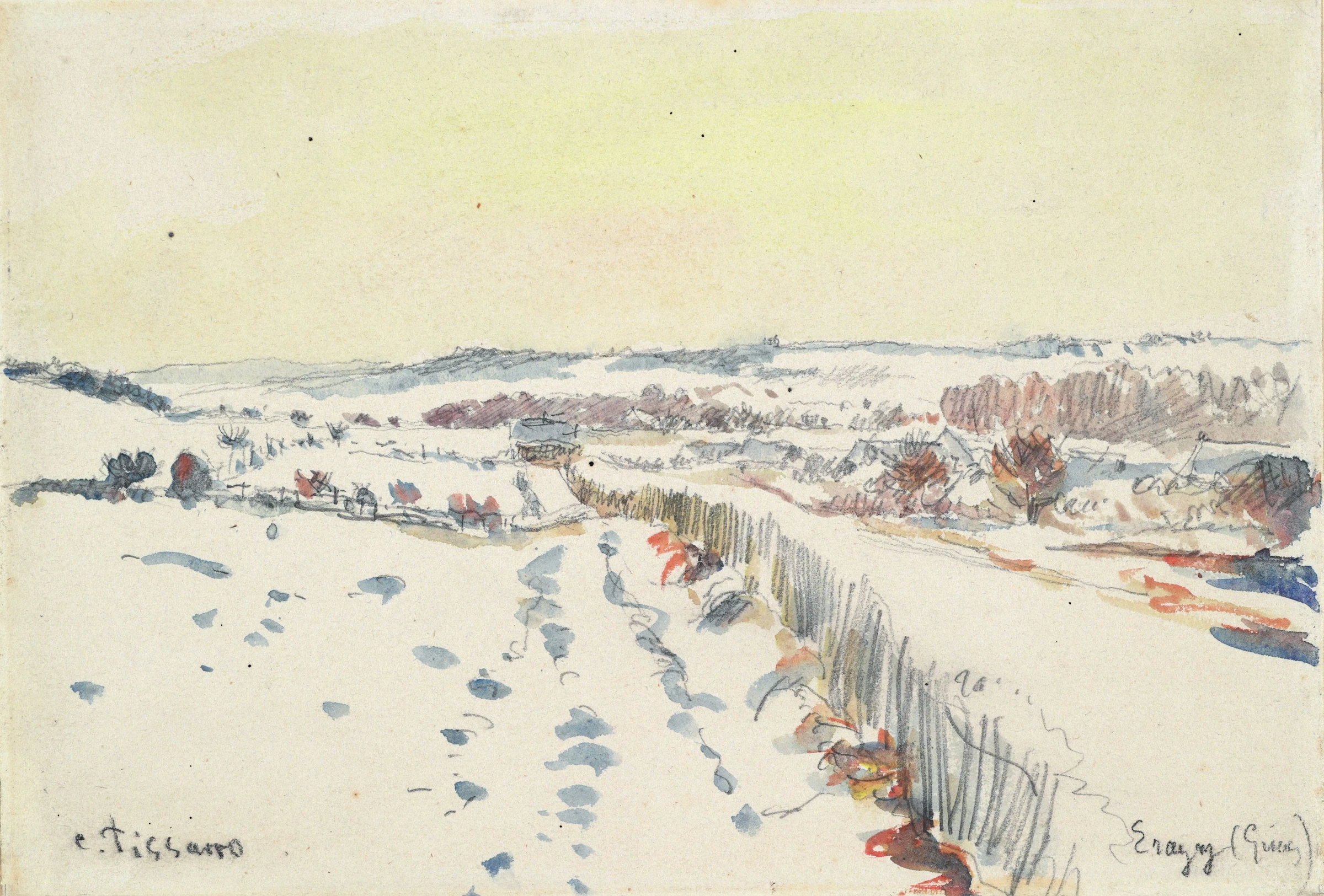 Eragny under the Snow