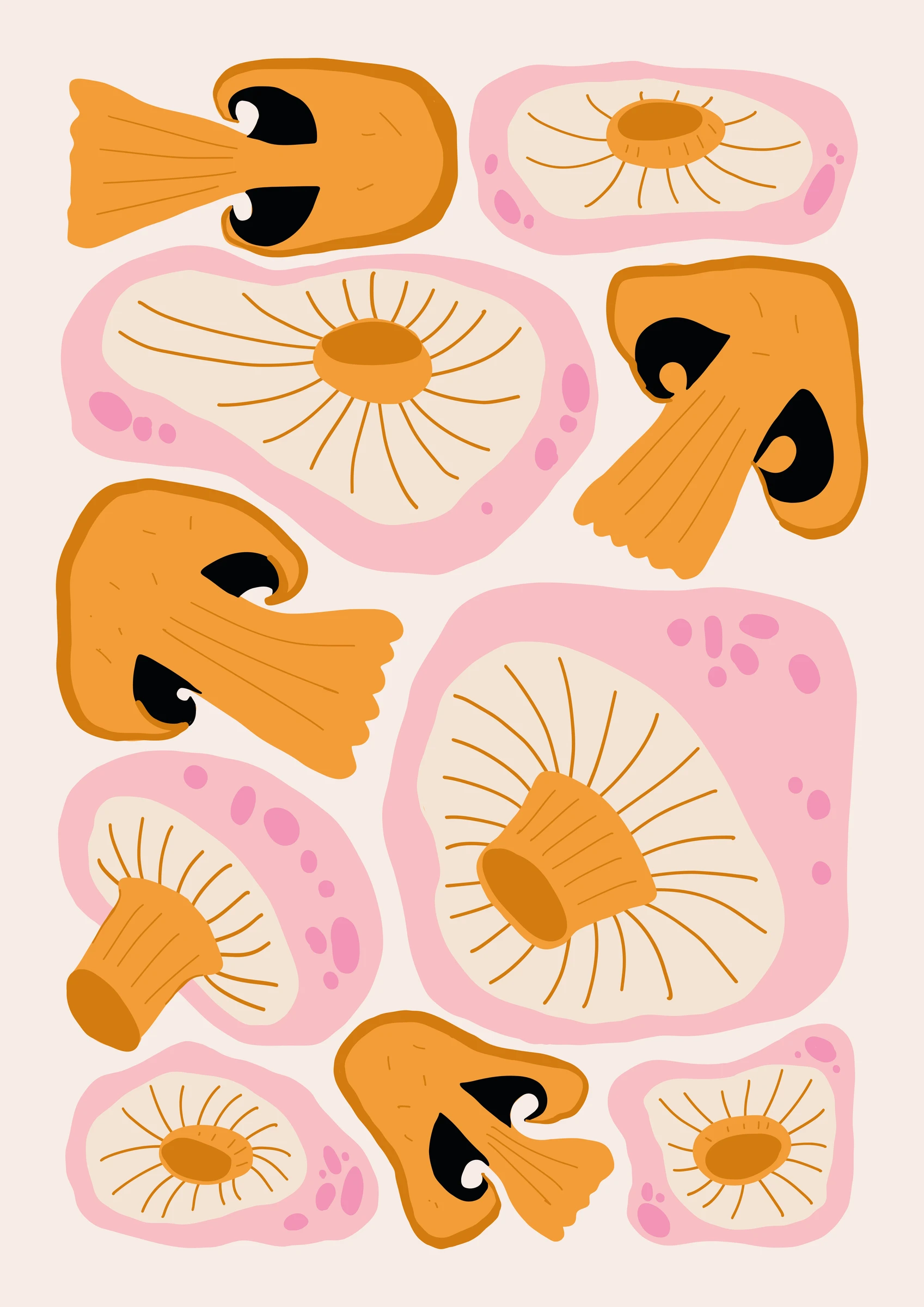 Decorative Mushroom Pattern