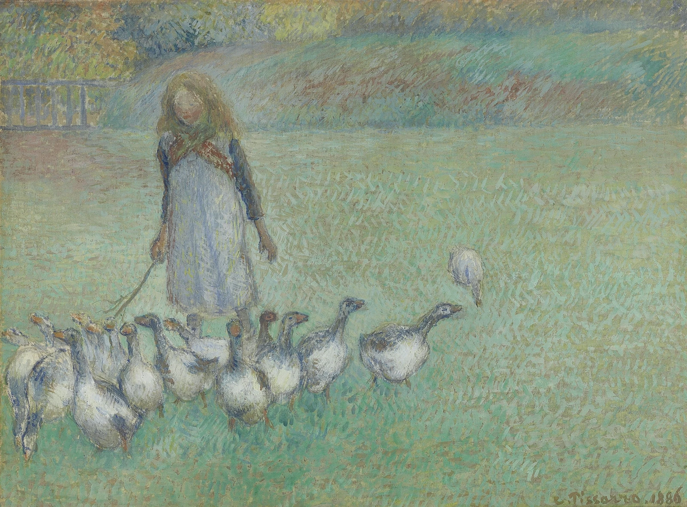 Young Shepherdess of Geese, 1886
