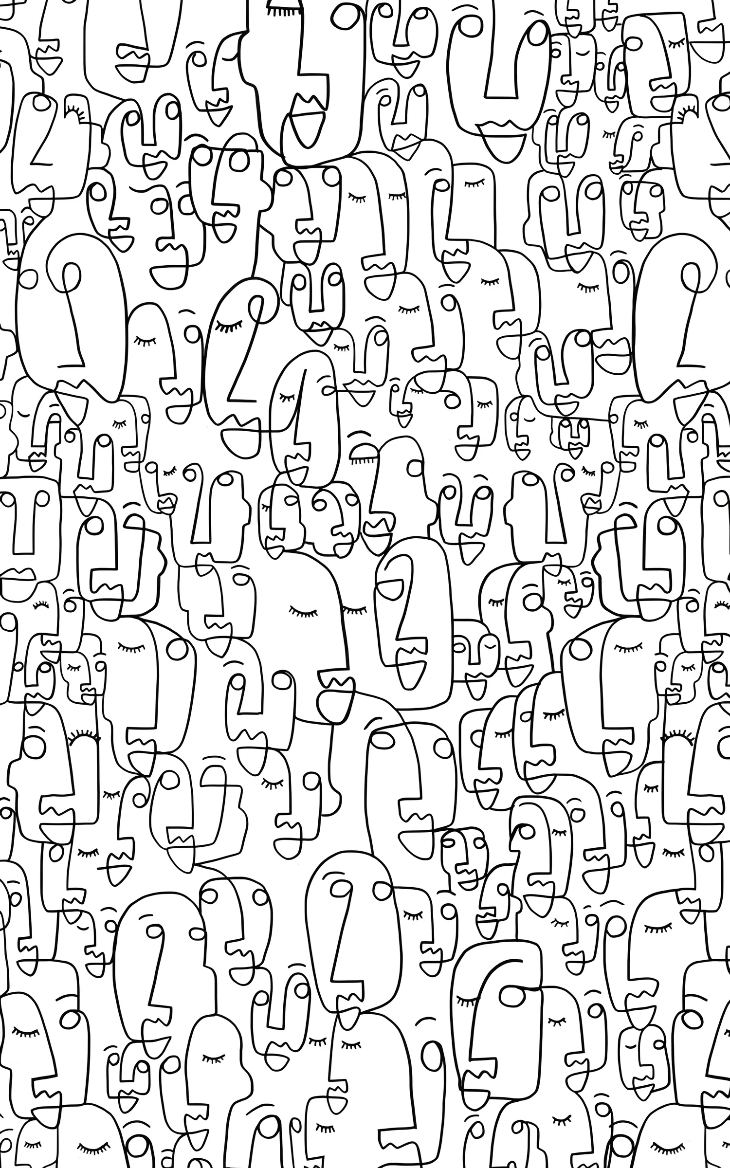Dense Tiny Figure Outlines