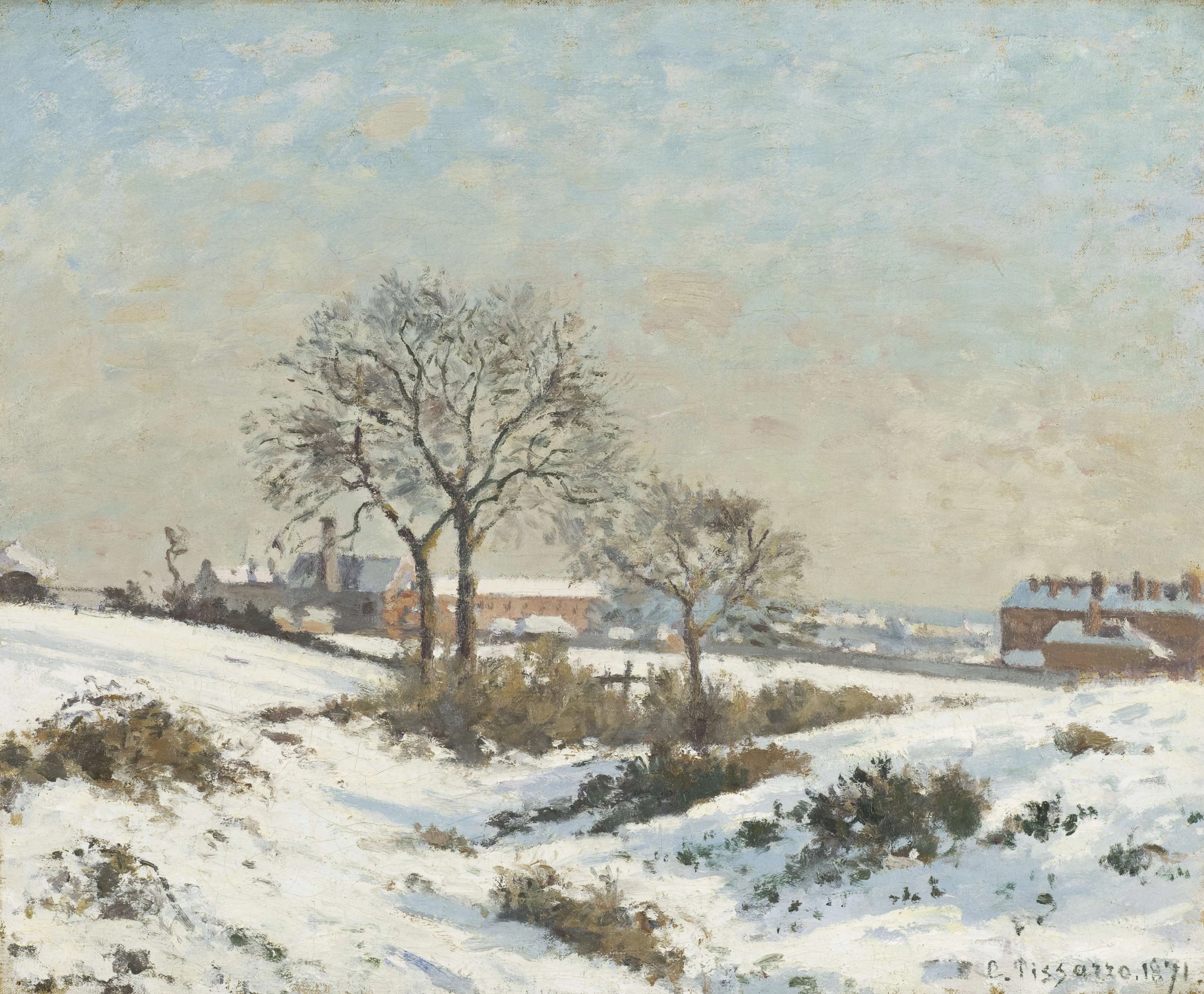 Snowy Landscape at South Norwood, 1871
