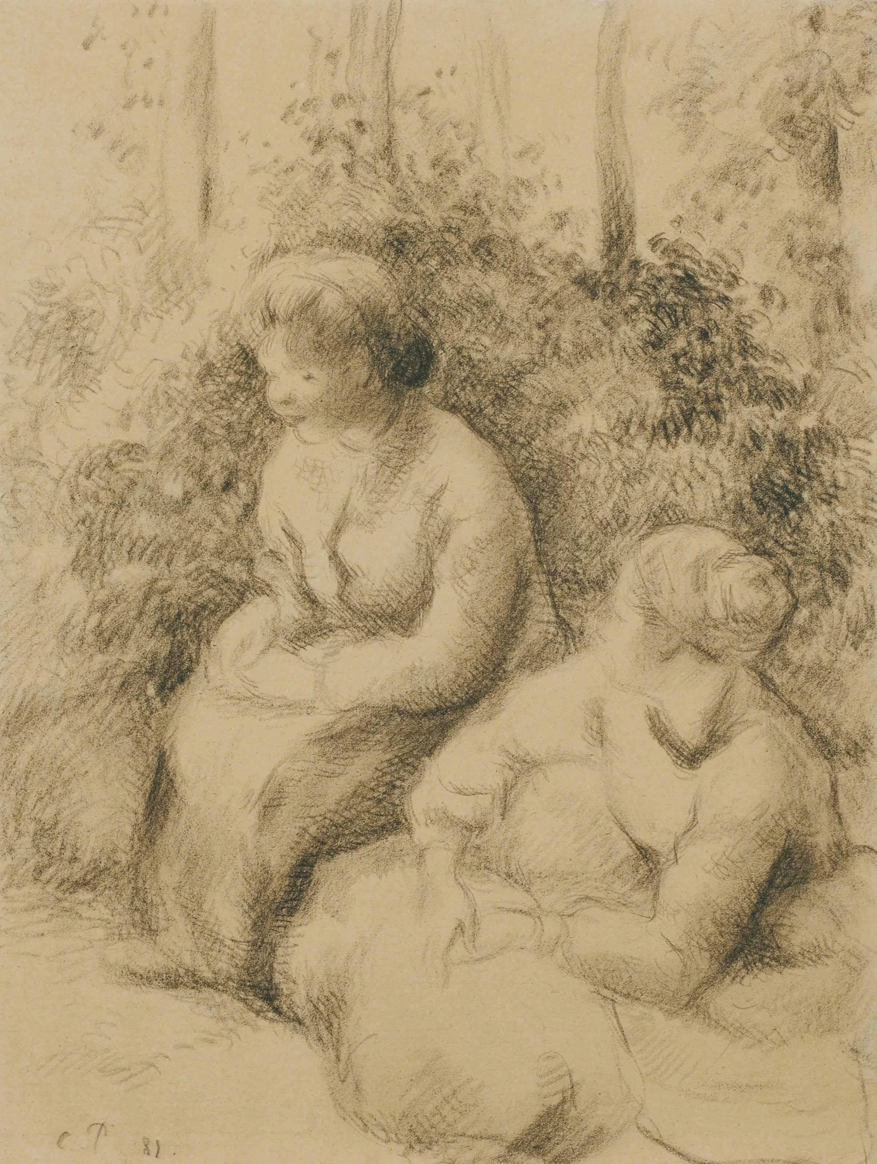 Two Peasants Seated, 1881