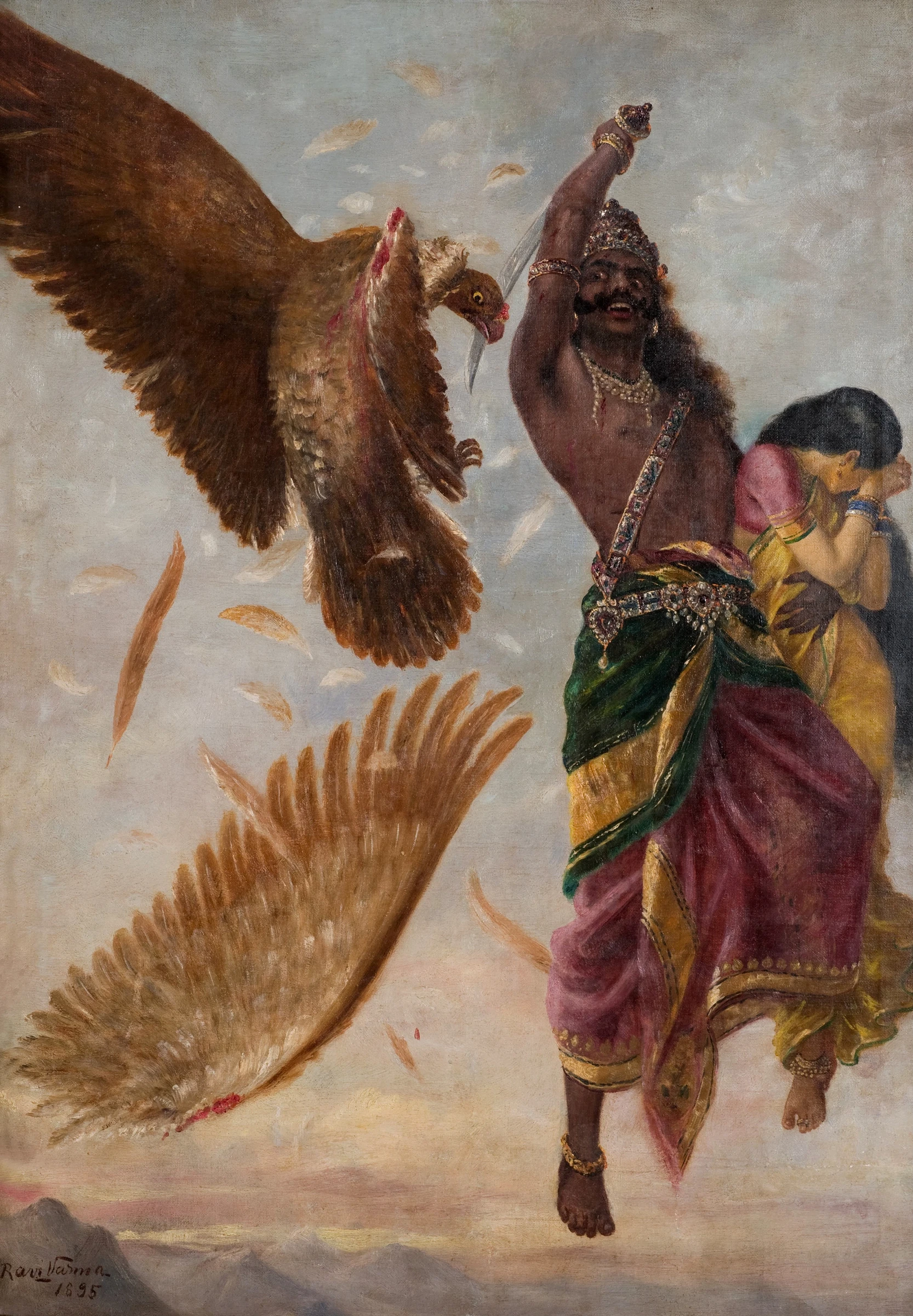 Ravi Varma Ravana Sita Jathayu