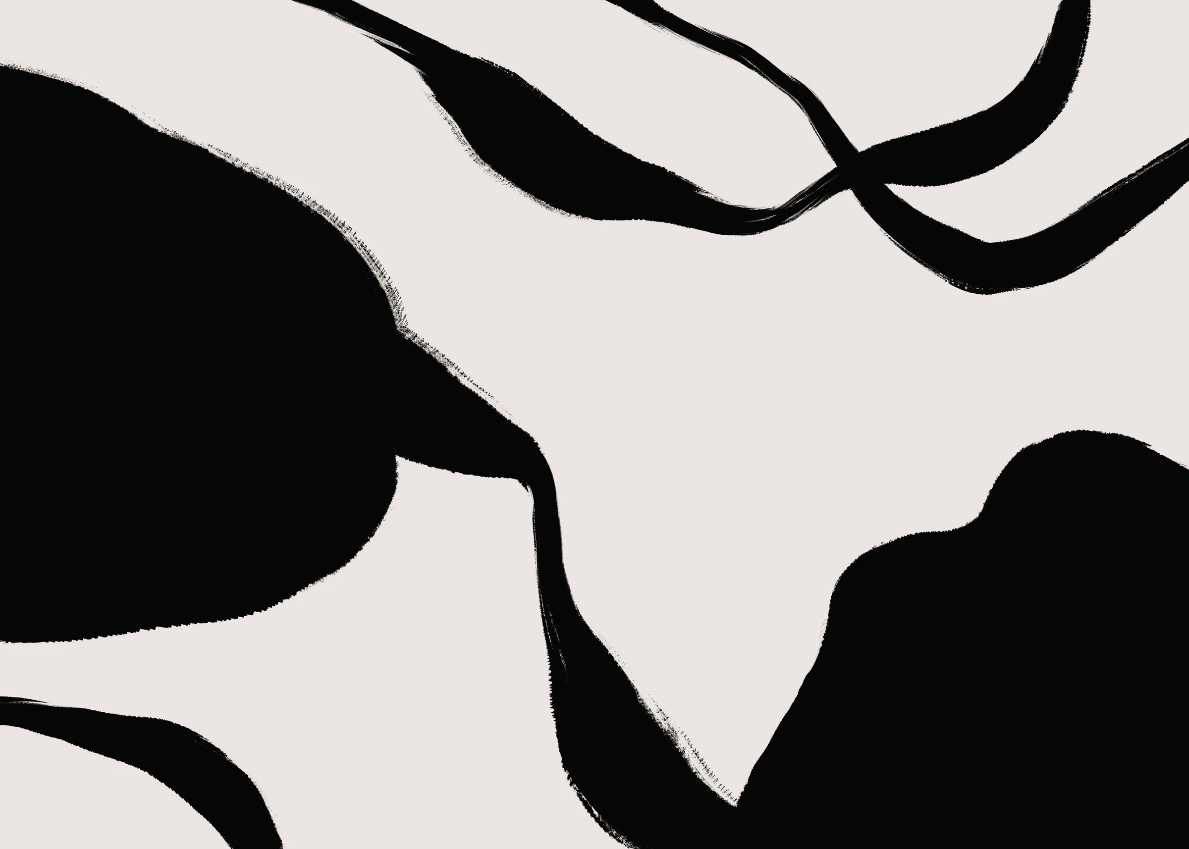 Large Organic Black Shapes