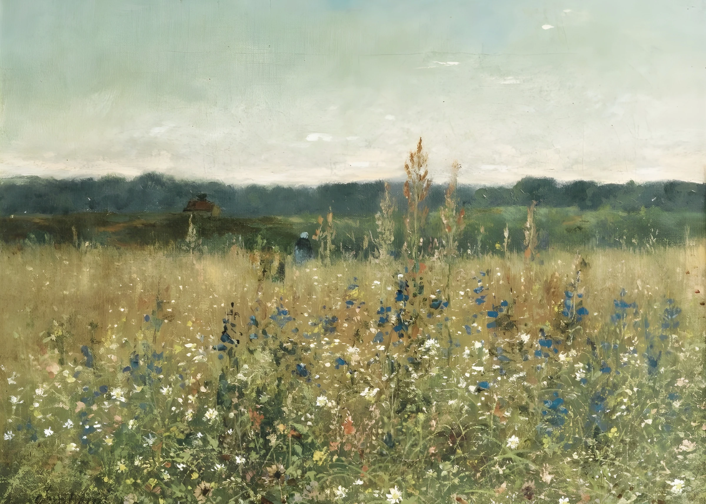 Golden Wildflower Field