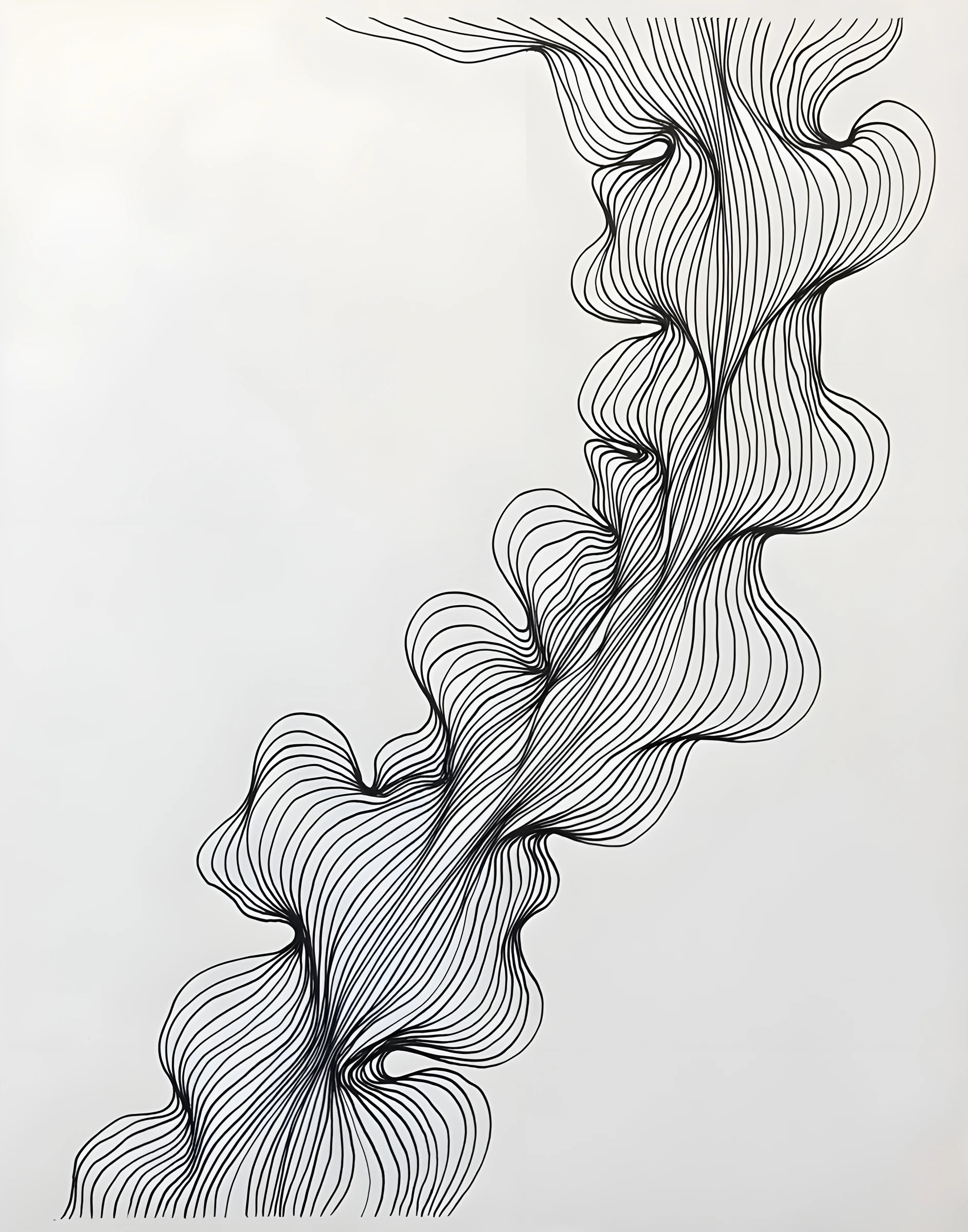 Braided Ribbon of Fine Lines