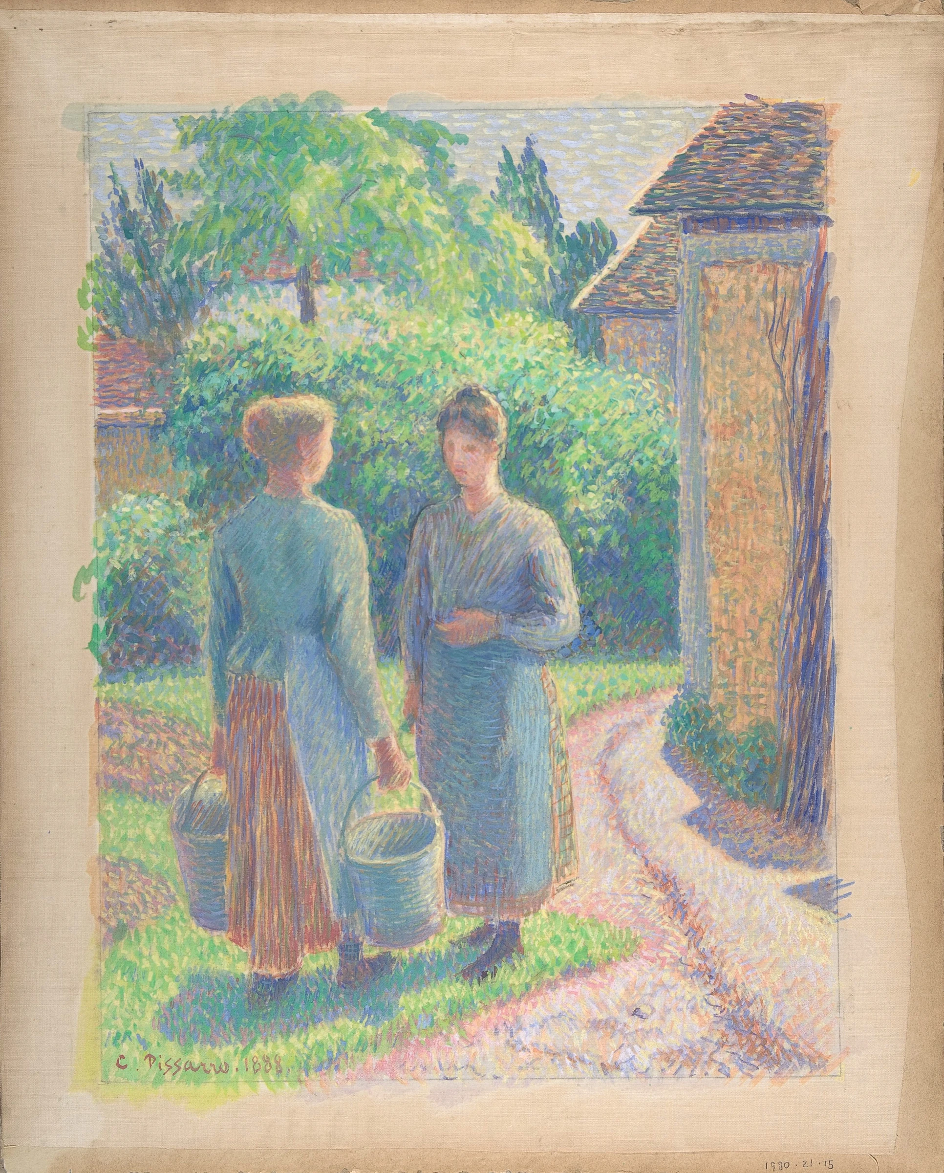 Two Women in a Garden, 1888