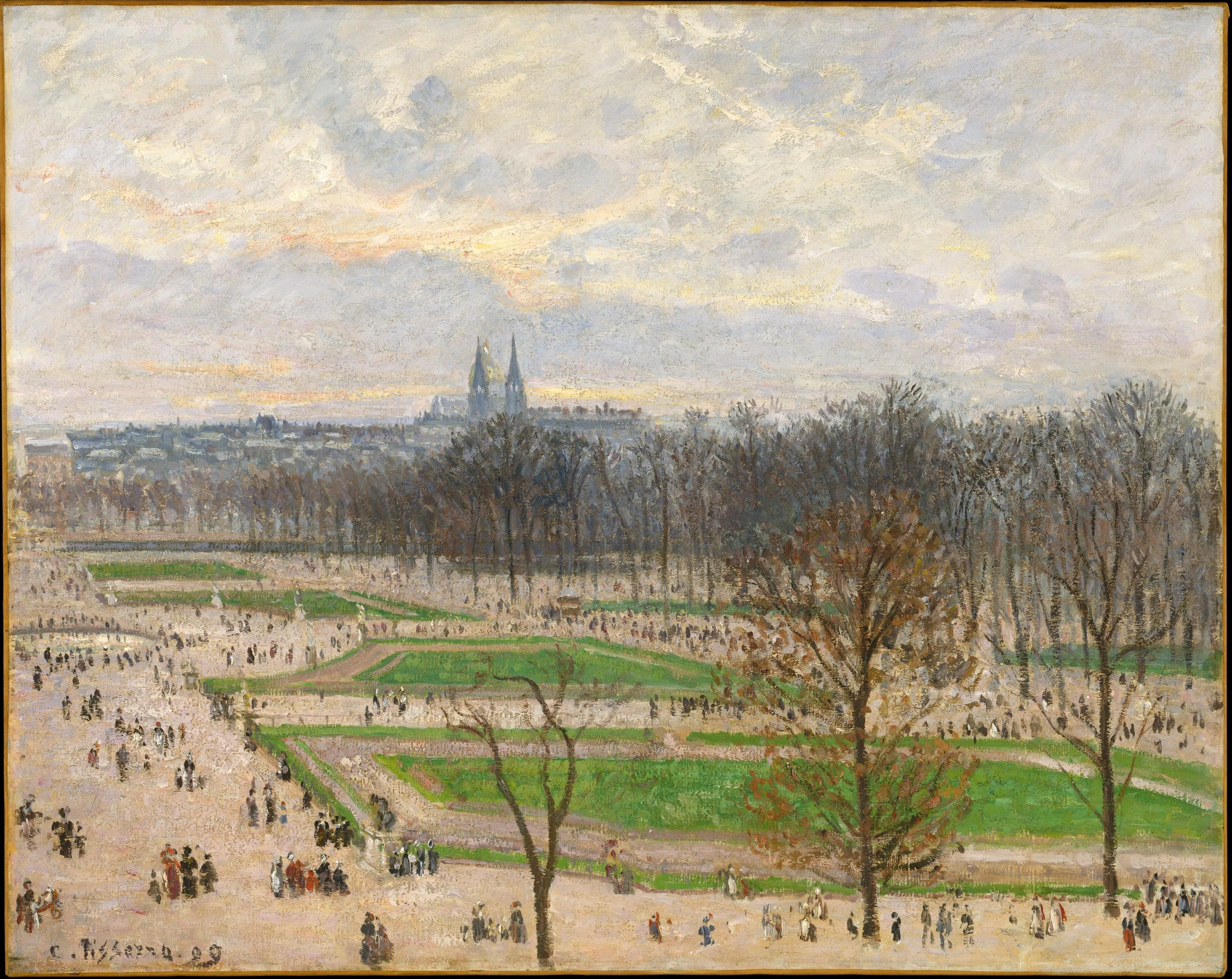 The Tuileries Gardens on a Winter Afternoon, 1899