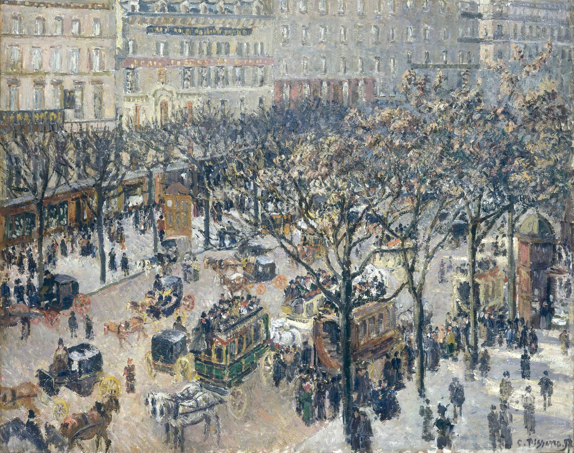 Boulevard des Italiens Morning, Sunlight, 1897