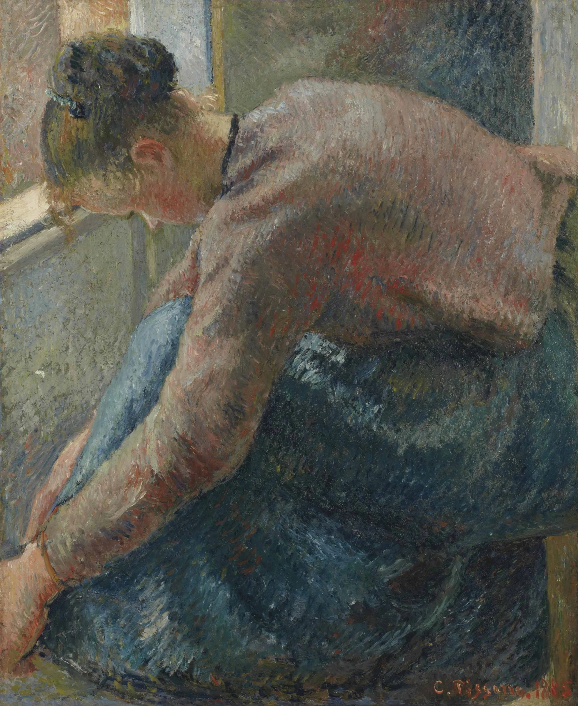 Peasant Woman Put on the Boots, 1885
