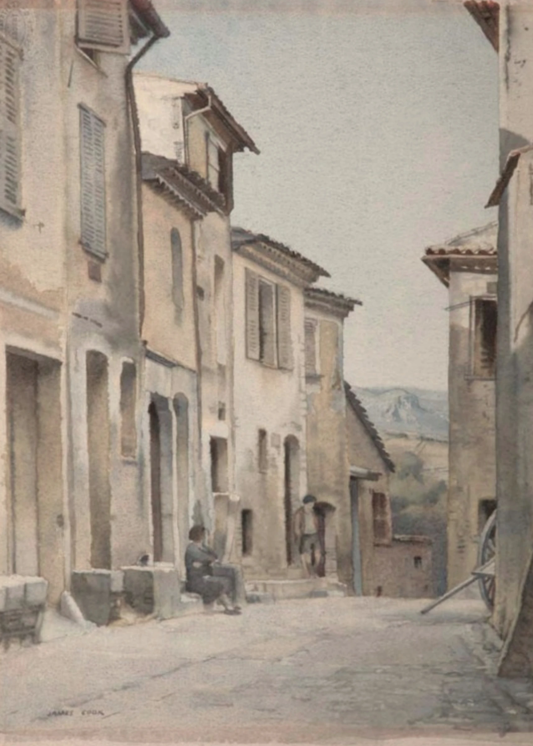 Quiet Old Town Street