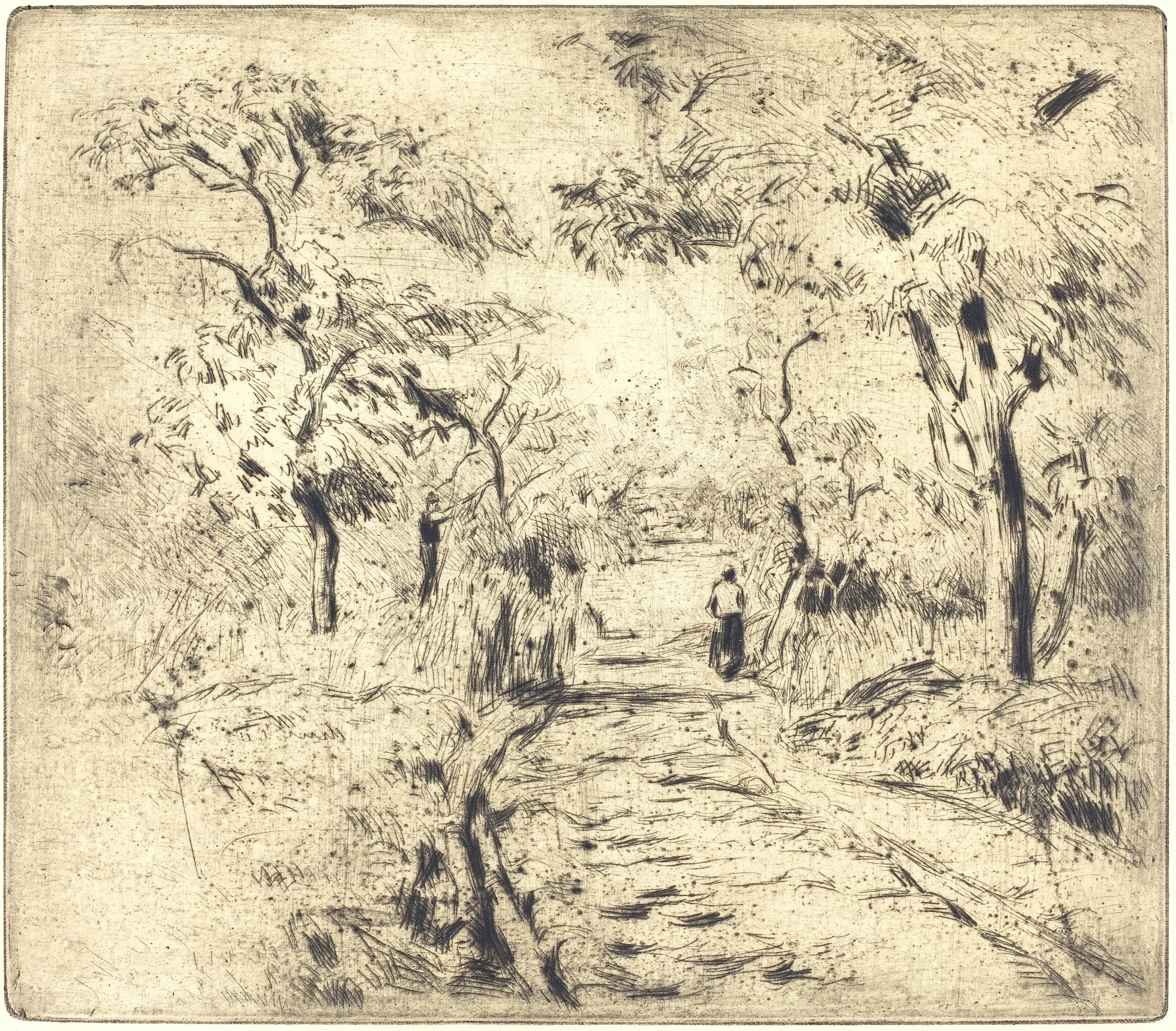 In the Fields at Ennery, 1875