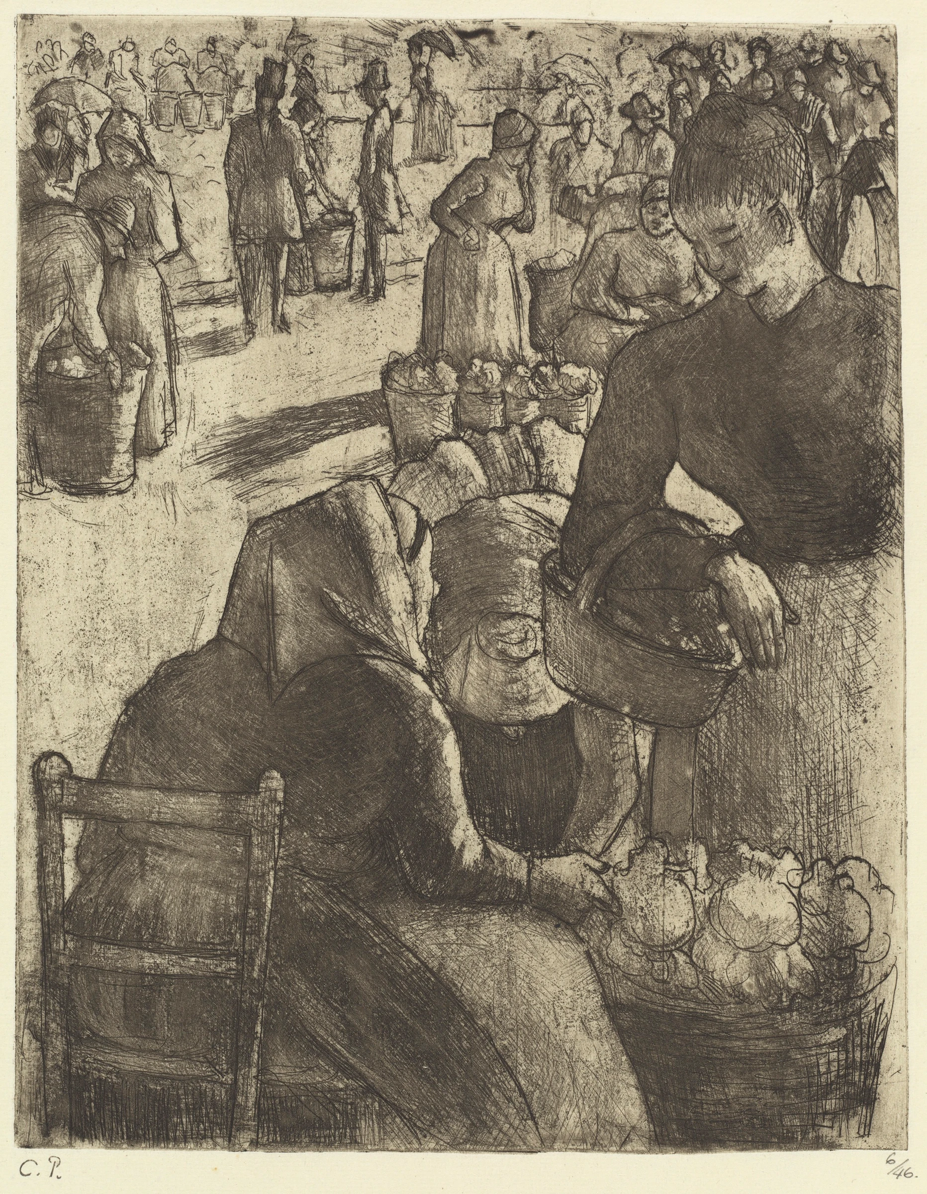 Vegetable Market at Pontoise, 1891