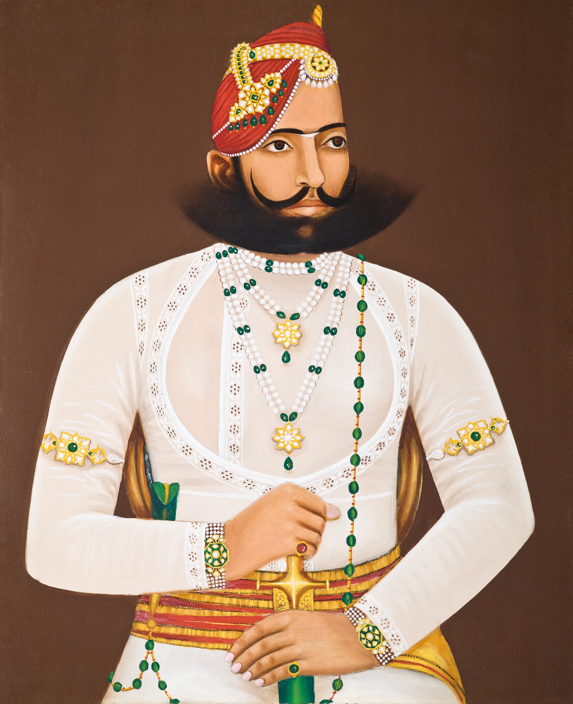 Kunwar Sabal Singh (1848 1881), vintage man illustration