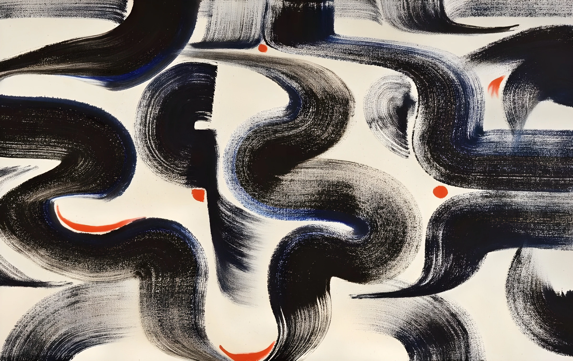 Flowing Dark Channels with Red Dots