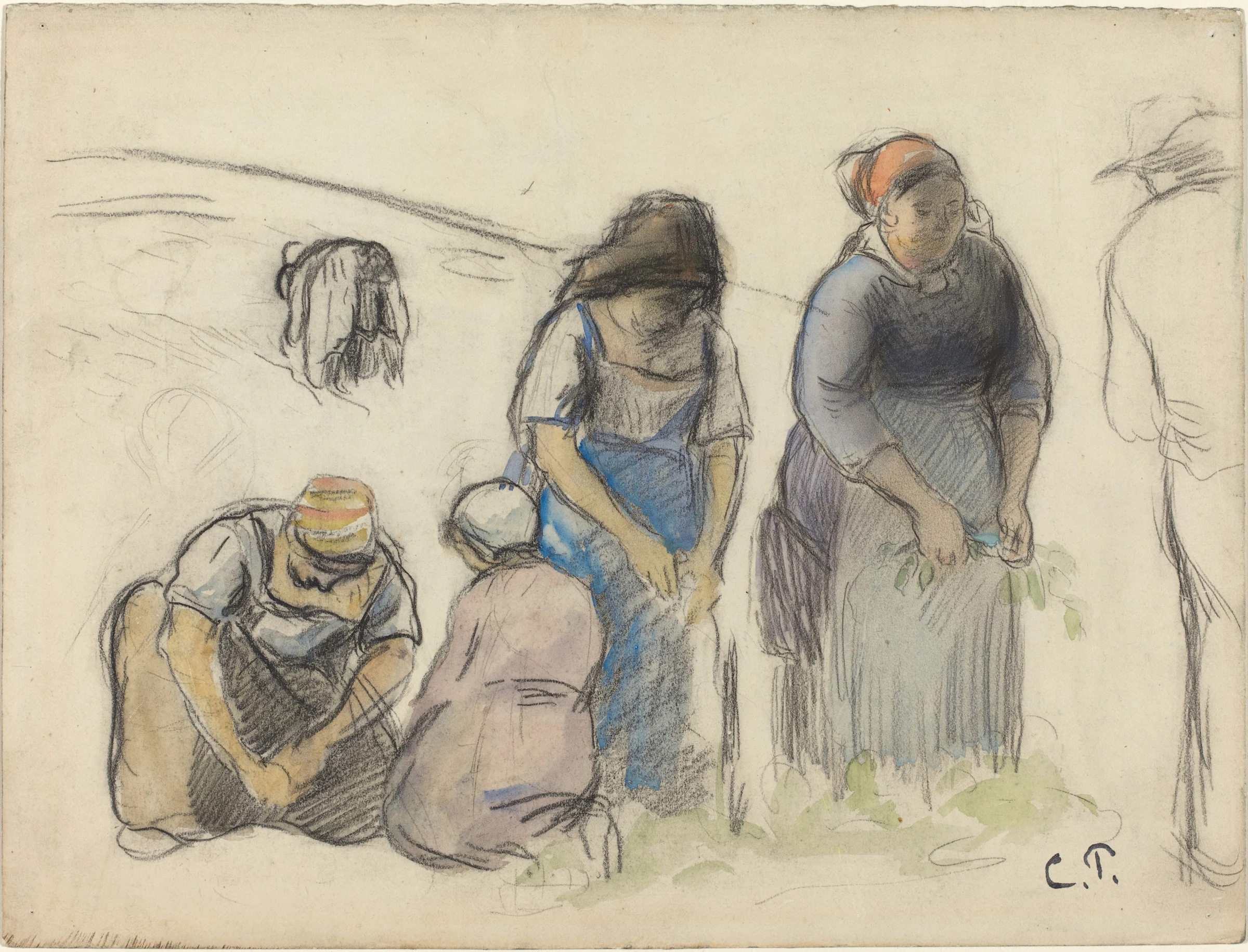 Pea Harvesters, 1880