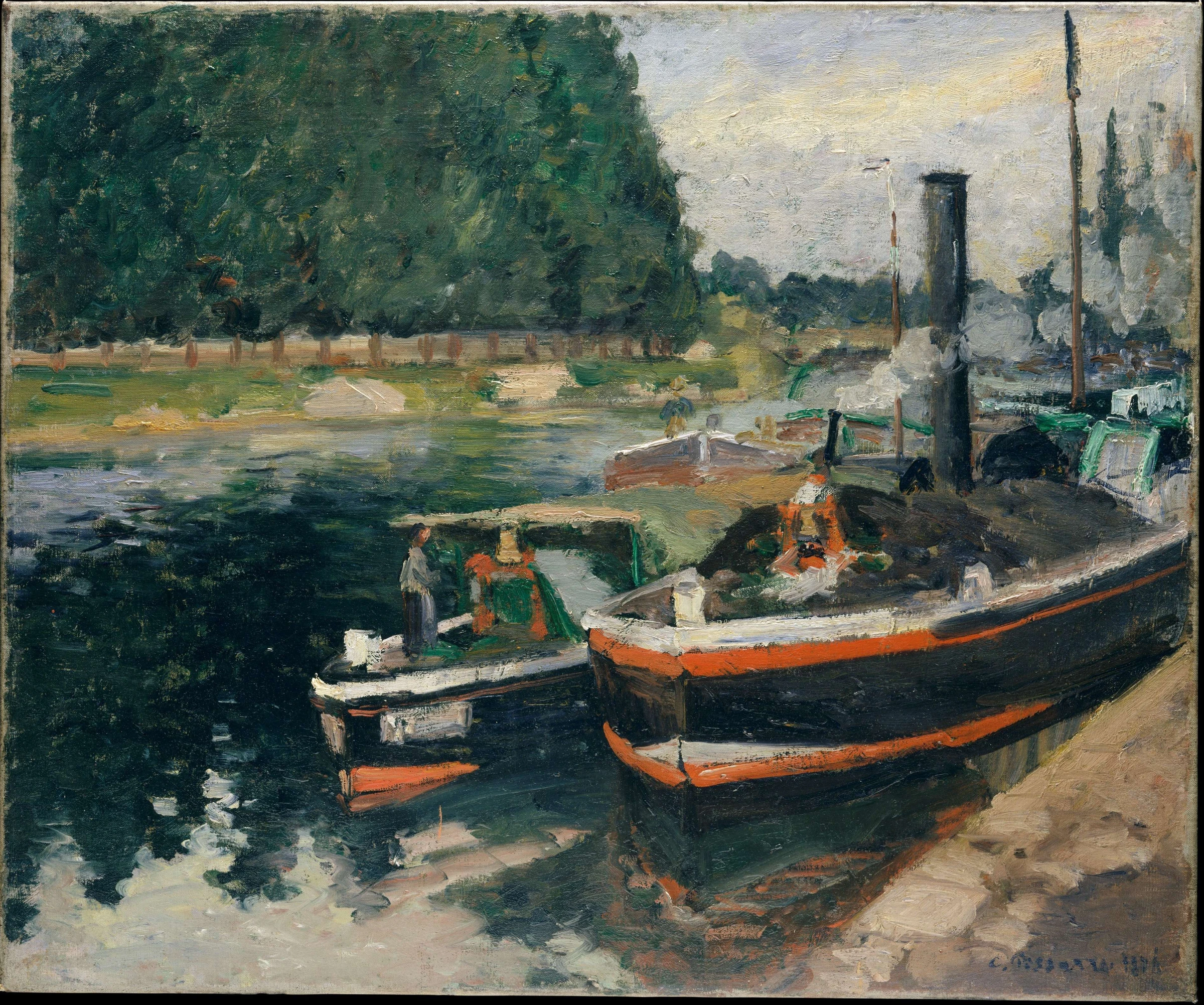 Barges at Pontoise, 1876