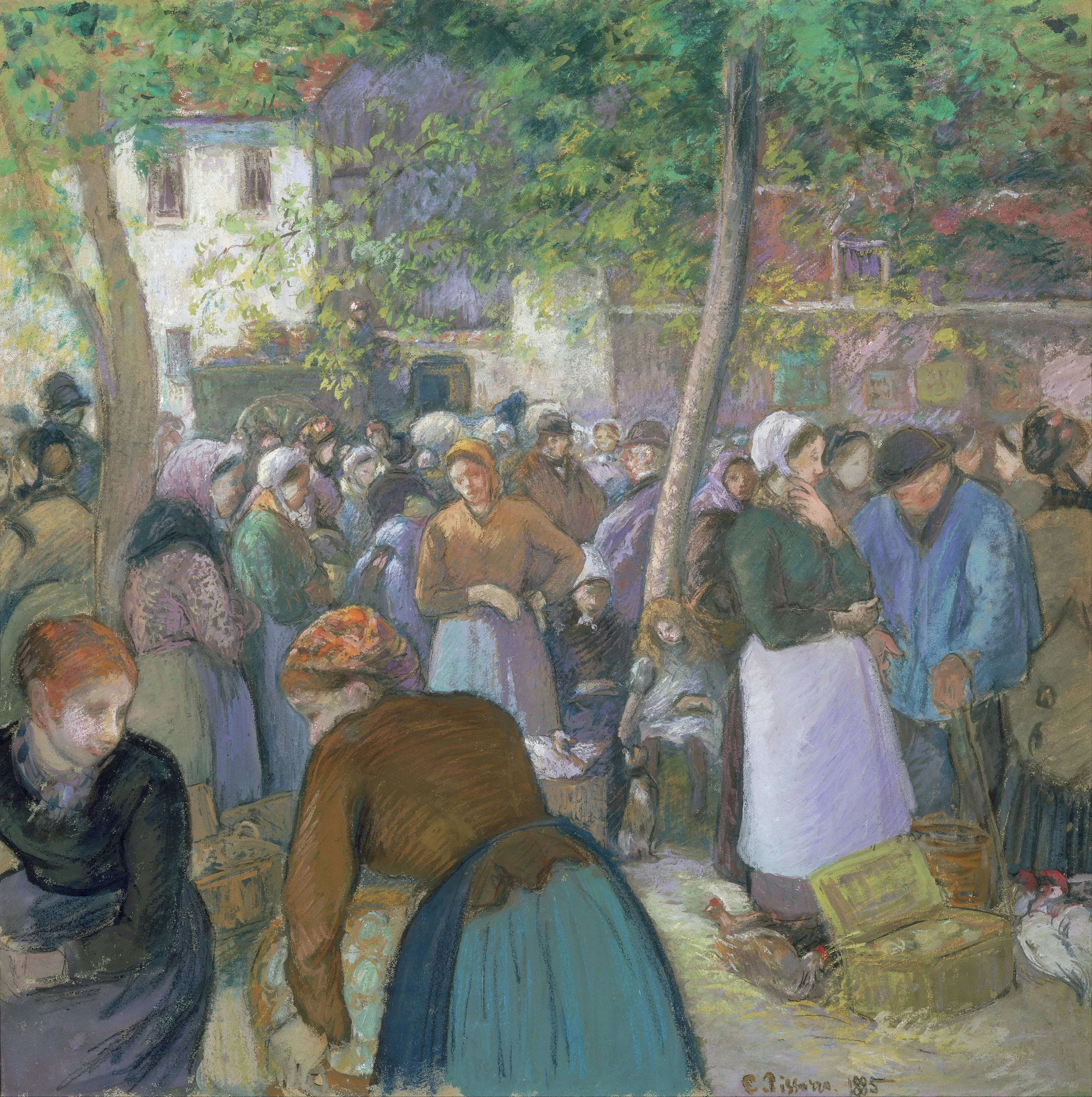 The Poultry Market at Gisors, 1885