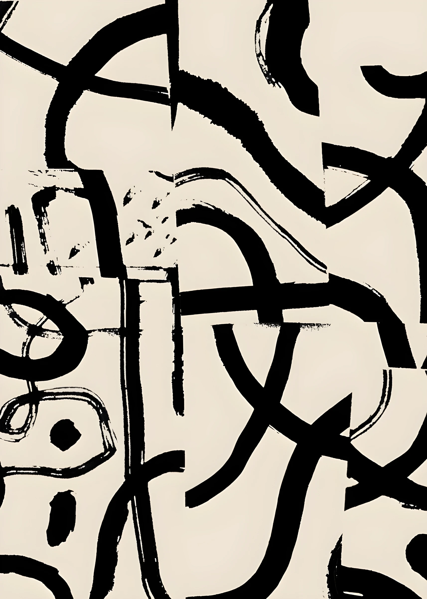 Heavy Calligraphic Curves on Cream