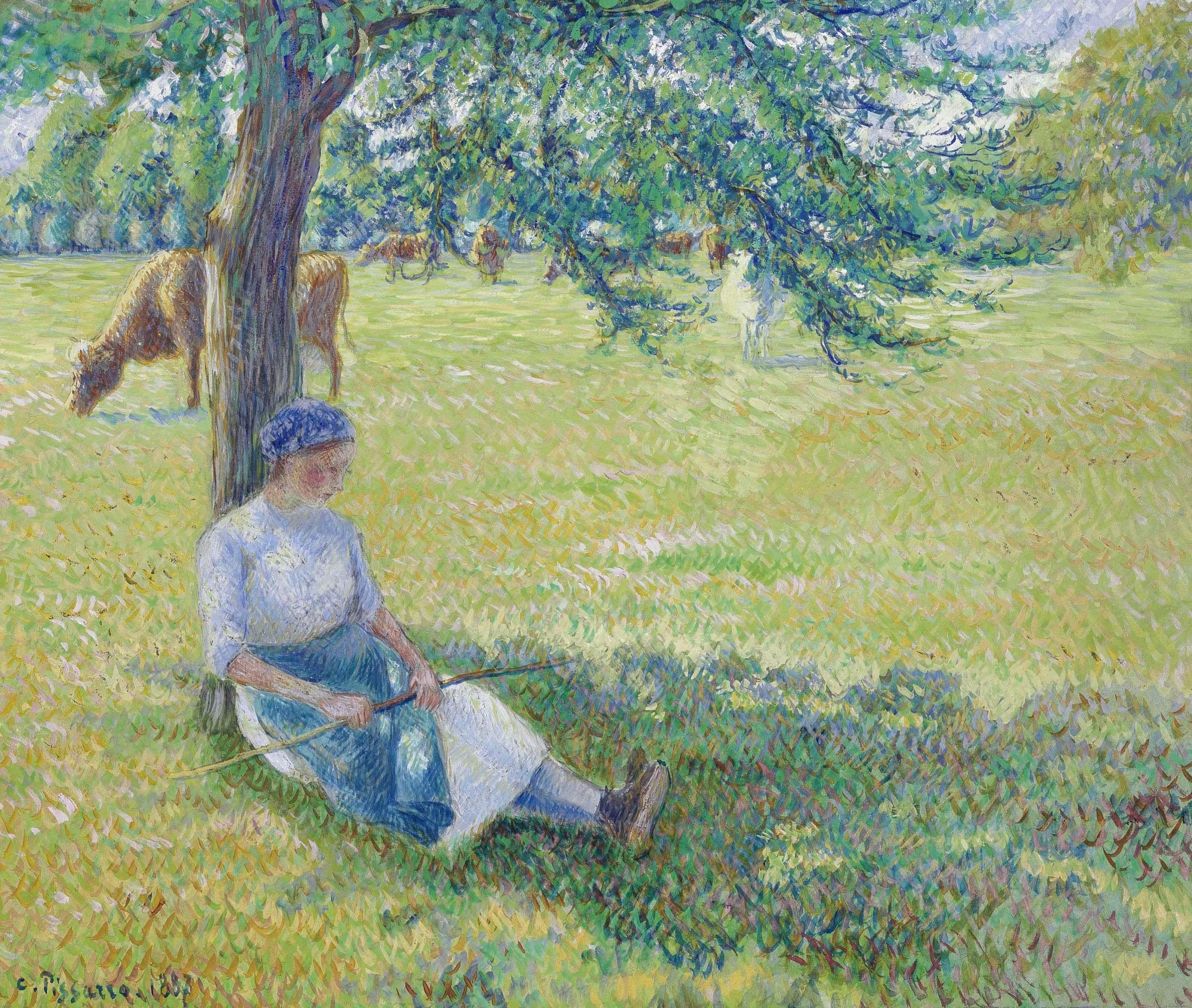 Cowgirl, Eragny, 1887