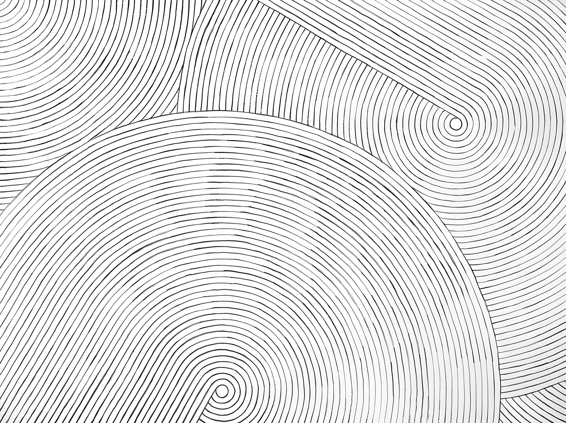 Fine Concentric Contour Lines