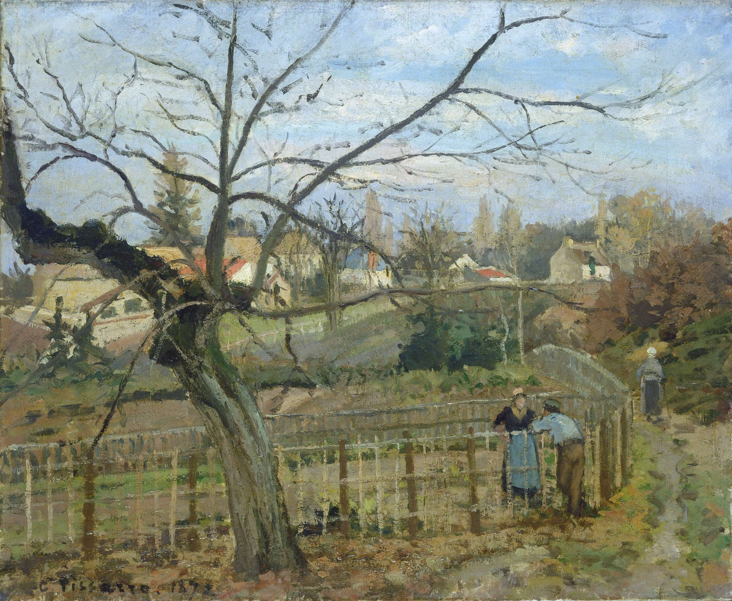 The Conversation by the Fence, 1872