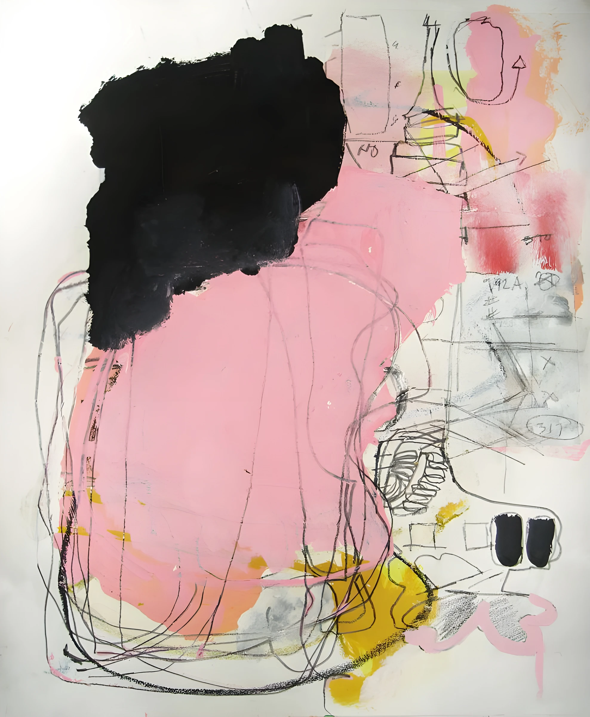Pink Wash with Dark Gestures