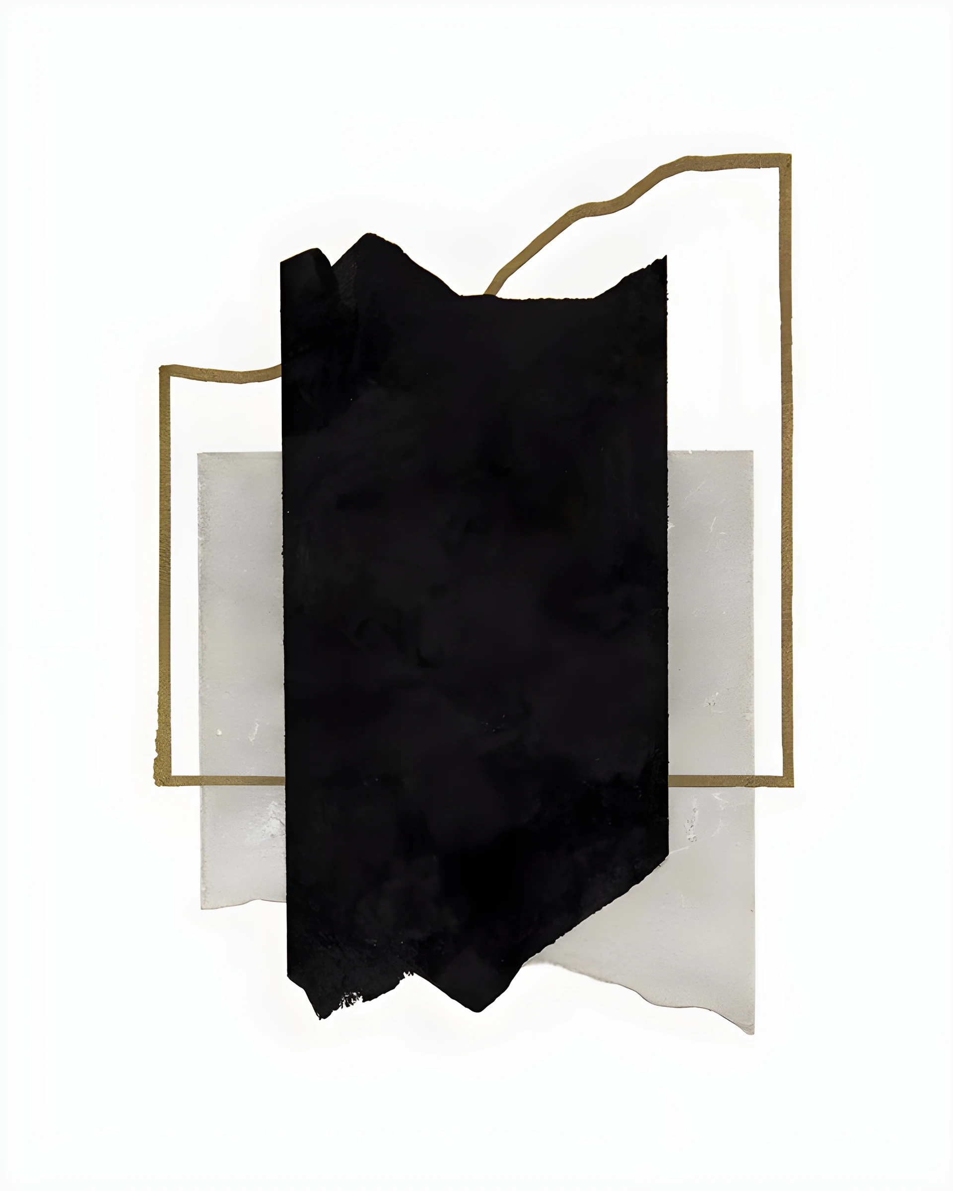 Black Folded Plane in a Fine Frame