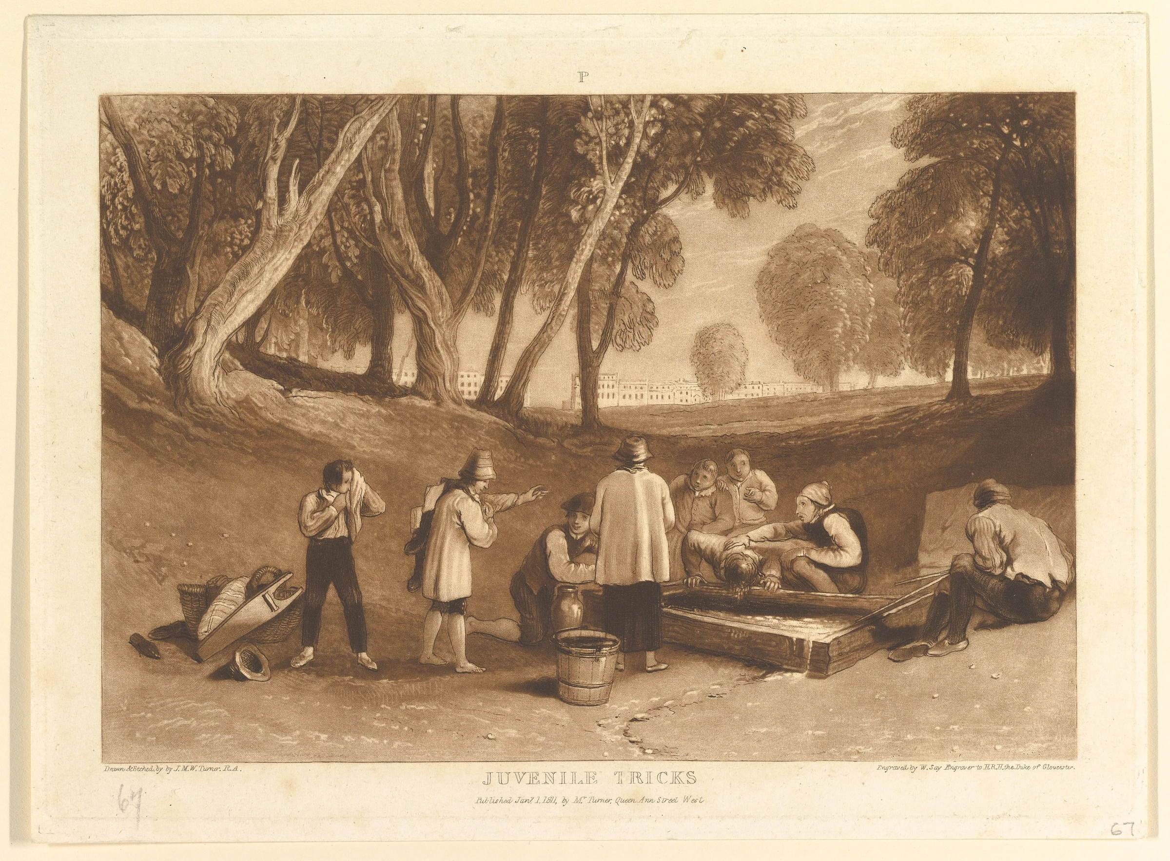 Juvenile Tricks (Liber Studiorum, part V, plate 22) by Joseph Mallord William Turner