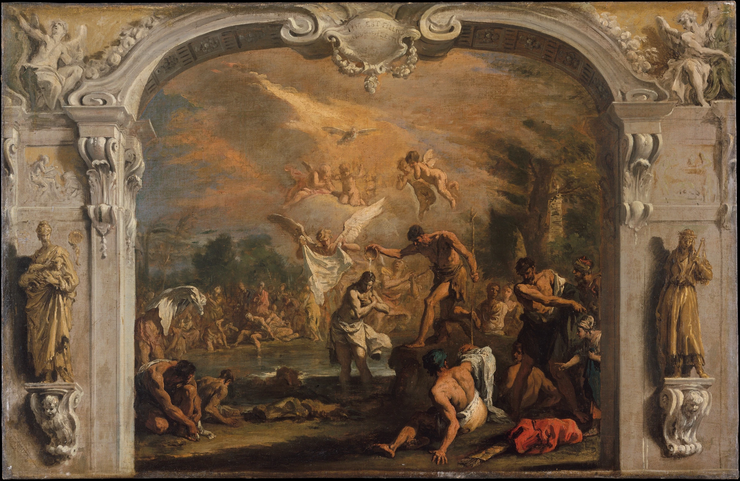 The Baptism of Christ by Sebastiano Ricci