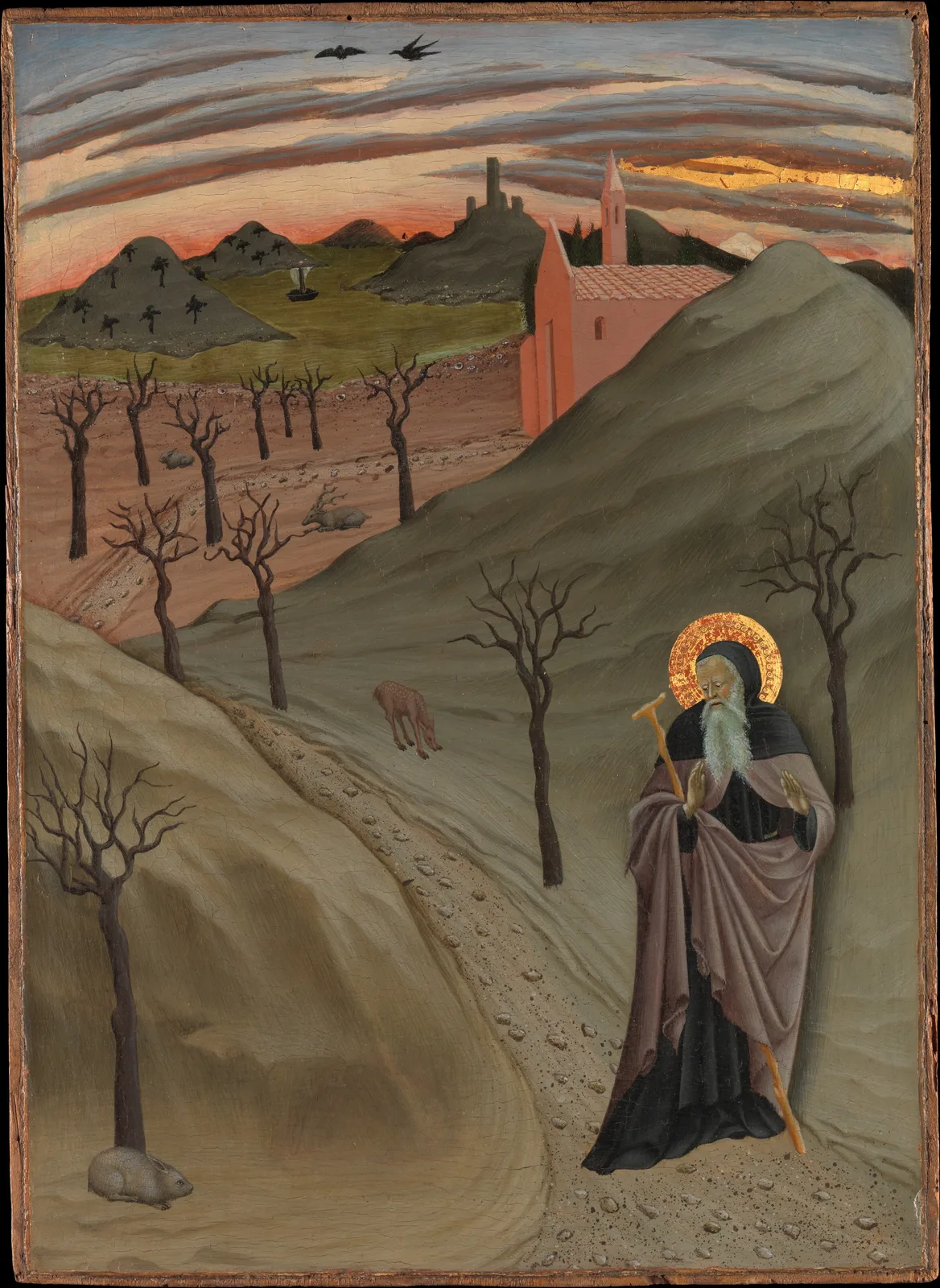 Saint Anthony the Abbot in the Wilderness by Sano di Pietro (Ansano di Pietro di Mencio)