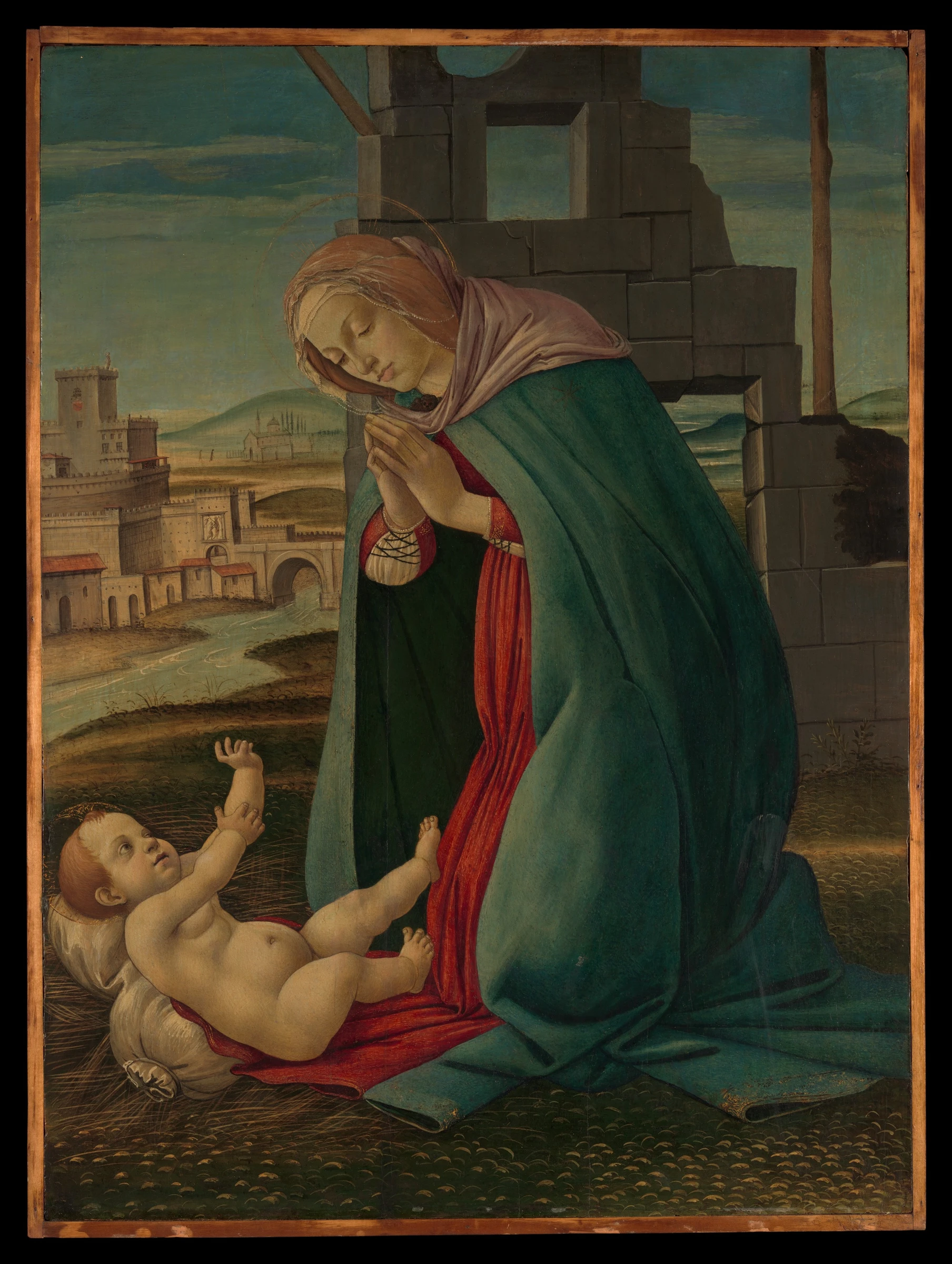 Madonna Adoring the Child by Botticelli (Alessandro di Mariano Filipepi)