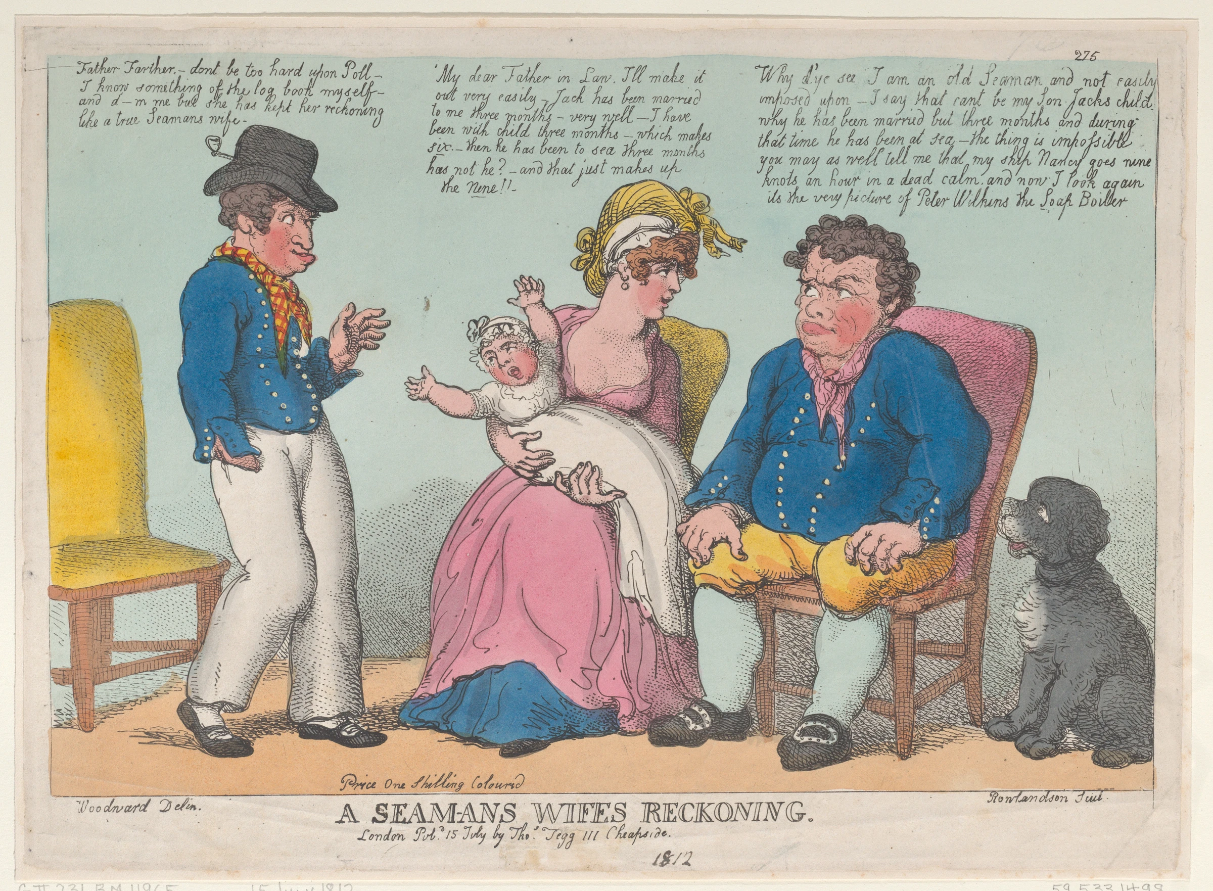 A Seaman's Wife's Reckoning by Thomas Rowlandson