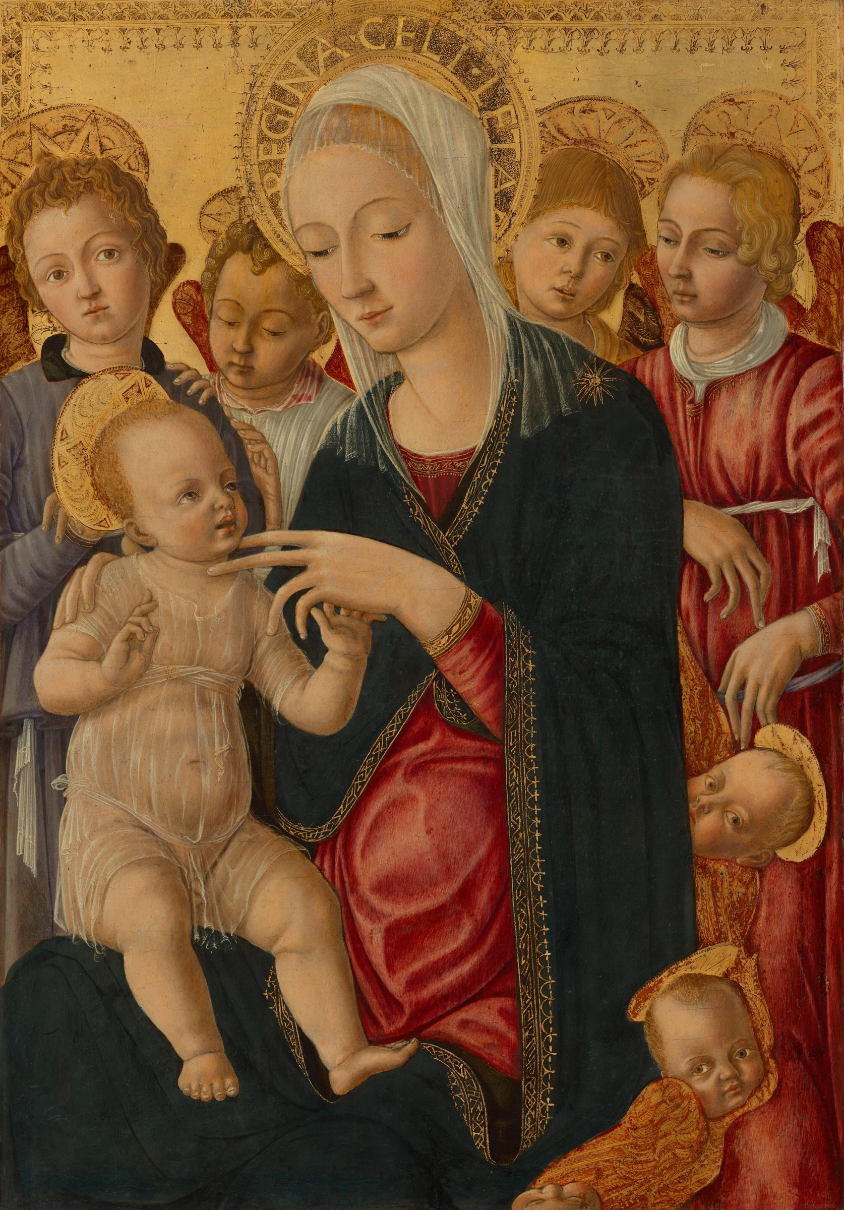 Madonna and Child with Angels and Cherubim by Matteo di Giovanni