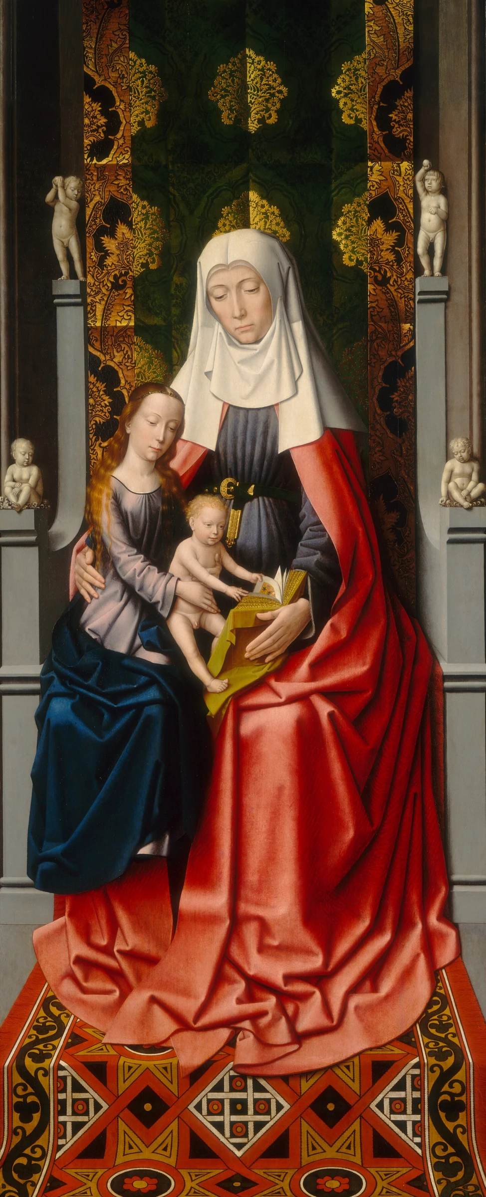 The Saint Anne Altarpiece: Saint Anne with the Virgin and Child [middle panel] by Gerard David and Workshop