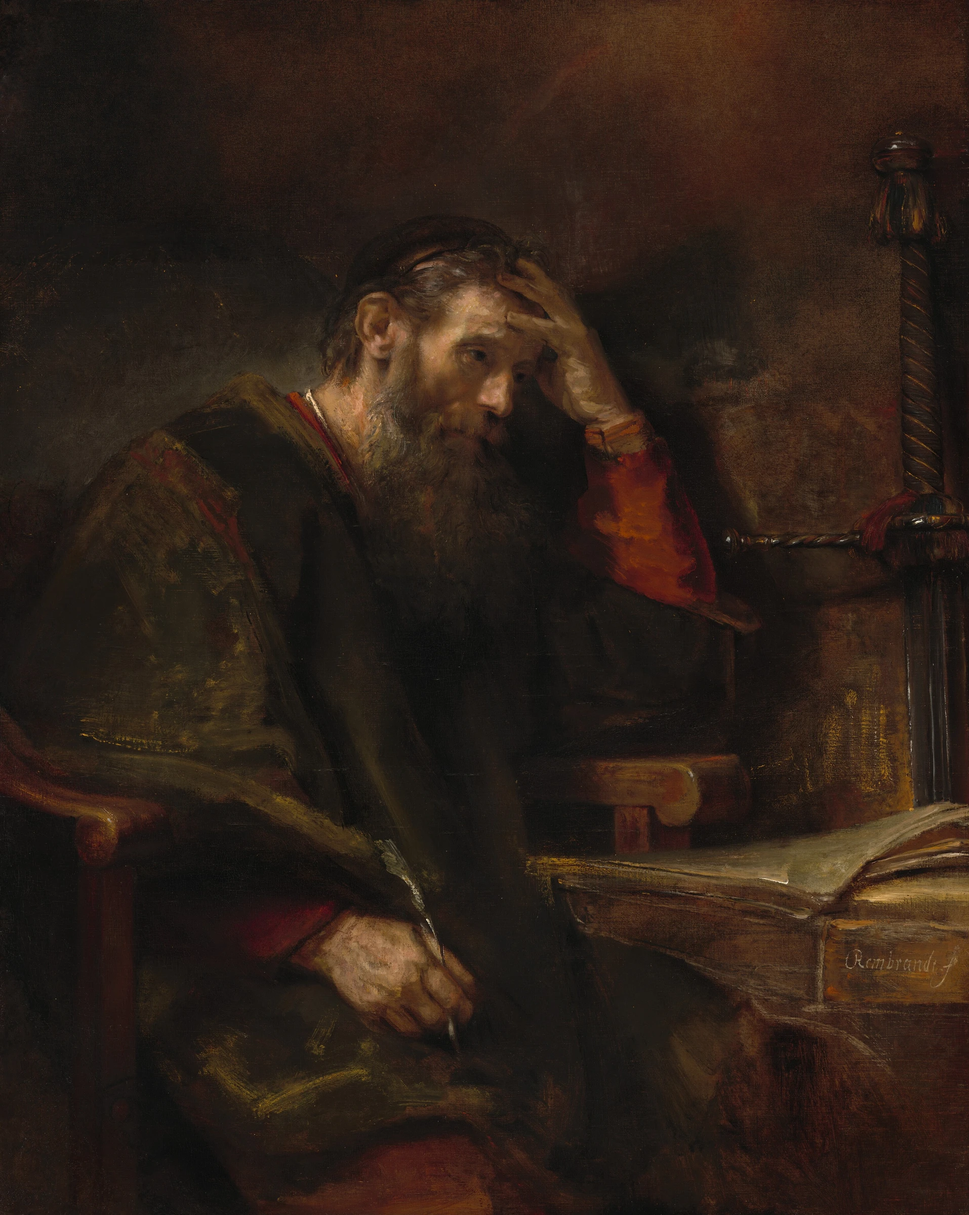 The Apostle Paul by Rembrandt van Rijn (and Workshop?)