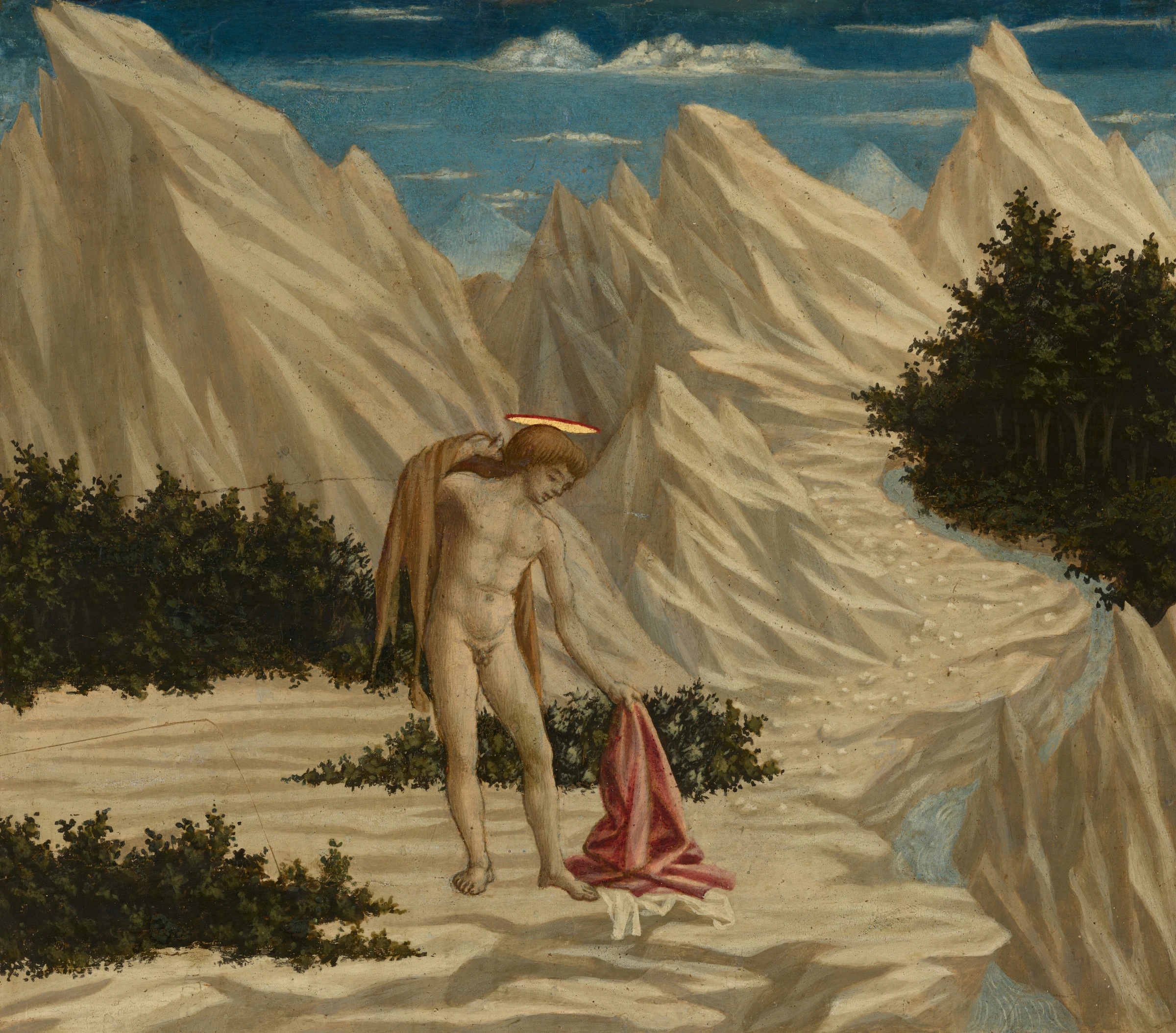 Saint John in the Desert by Domenico Veneziano