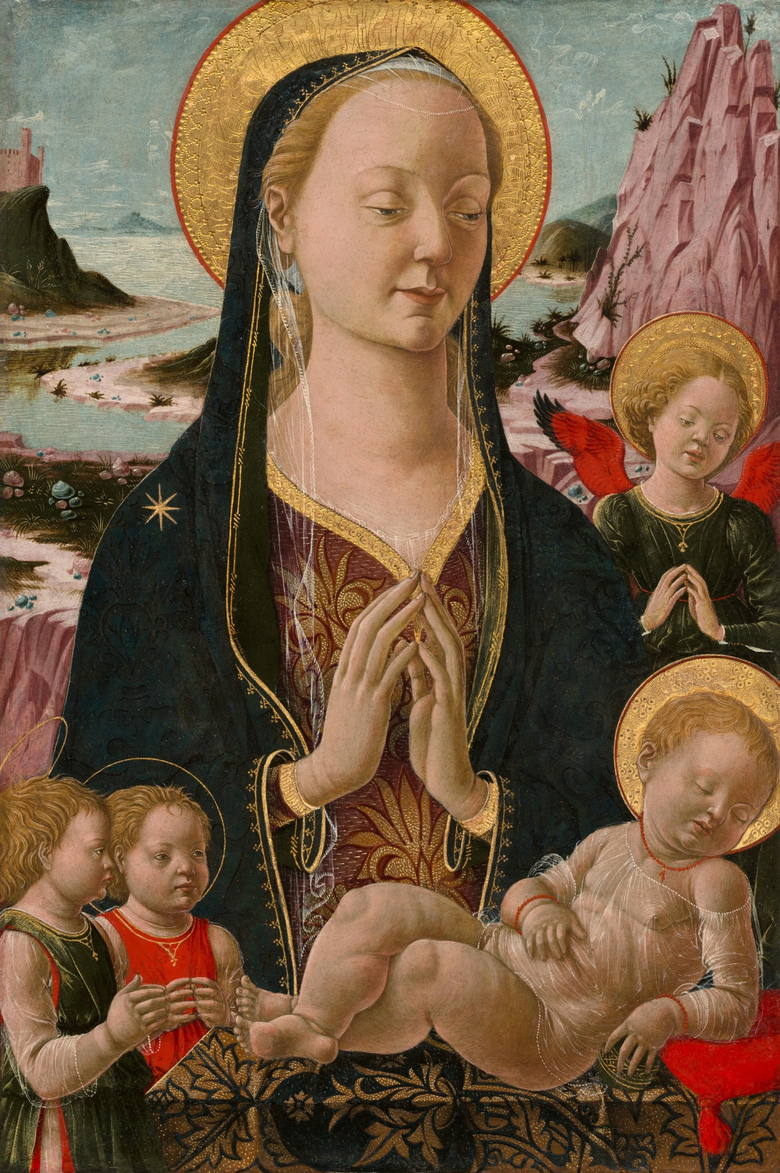 Madonna and Child with Angels by Ferrarese 15th Century